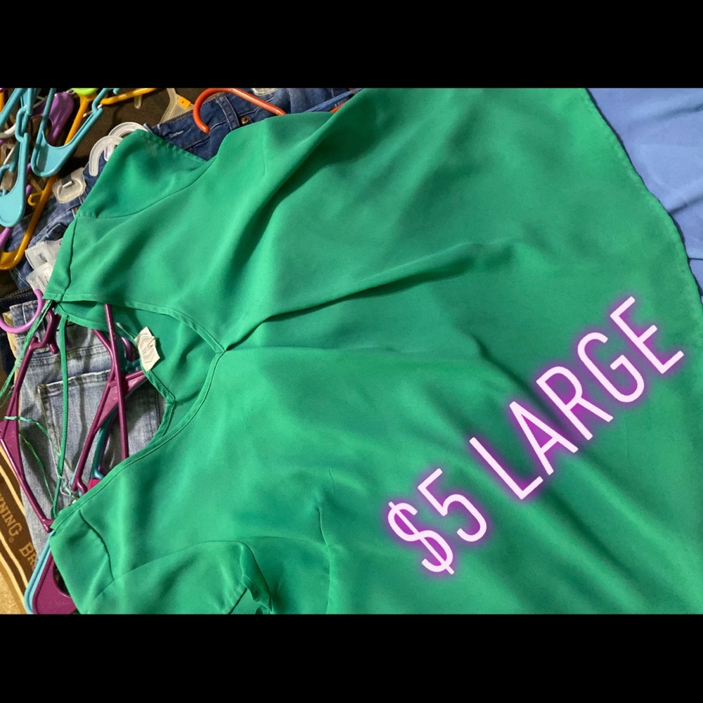 Green dress shirt